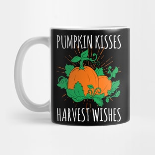 Pumpkin Kisses Harvest Wishes Mug
